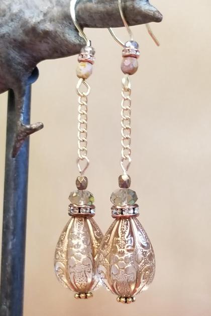 Glamorous Ball and Chain Earrings