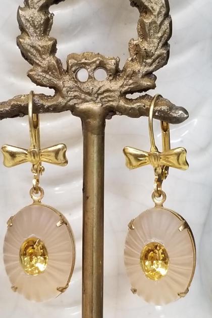 Citrine in the Ruff Earrings