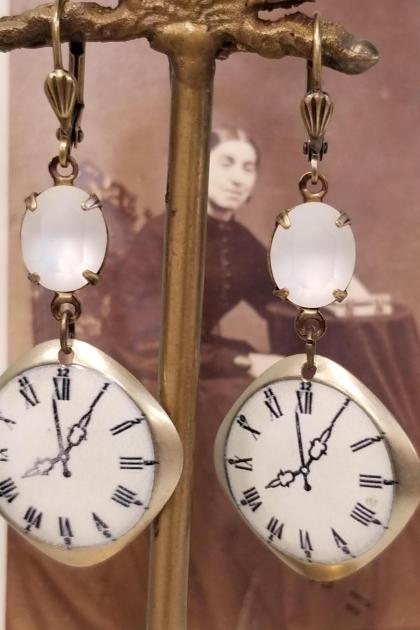 Clockface Earrings