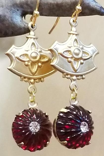 The Princess and the Pomegranate Earrings
