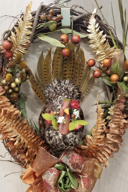 Thanksgiving Turkey Wreath