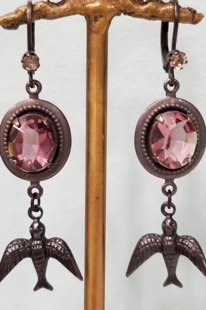 Amethyst Aviary Earrings