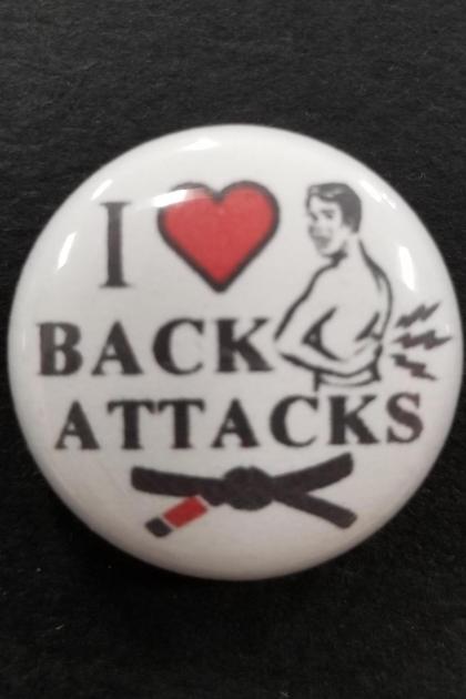 I LOVE BACK ATTACKS PIN