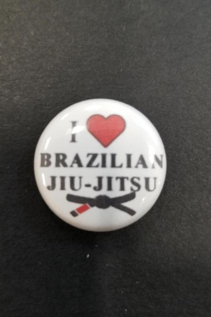 I LOVE BRAZILIAN JIUJITSU (Blackbelt) PIN