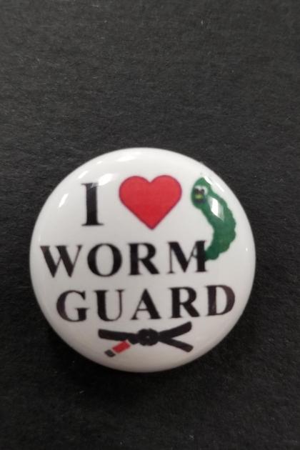 I LOVE WORM GUARD PIN