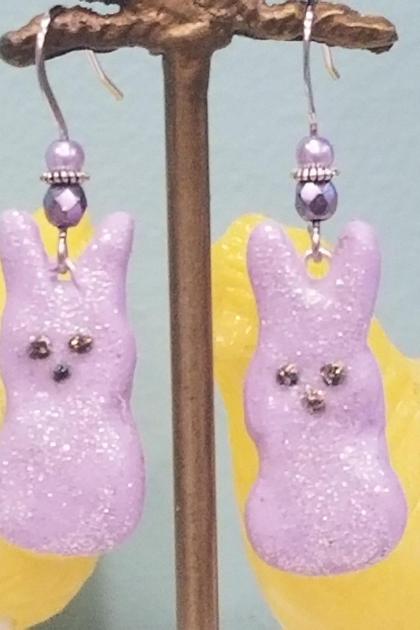 Light Purple Bunny PEEPS Earrings