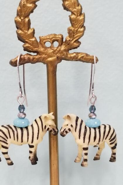 Zebra Earrings