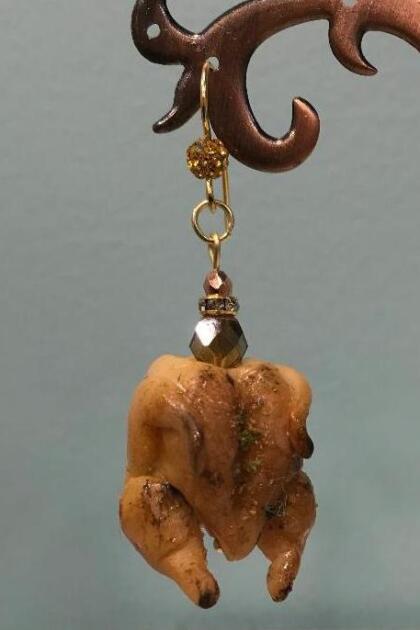 Stuffed Turkey Earrings