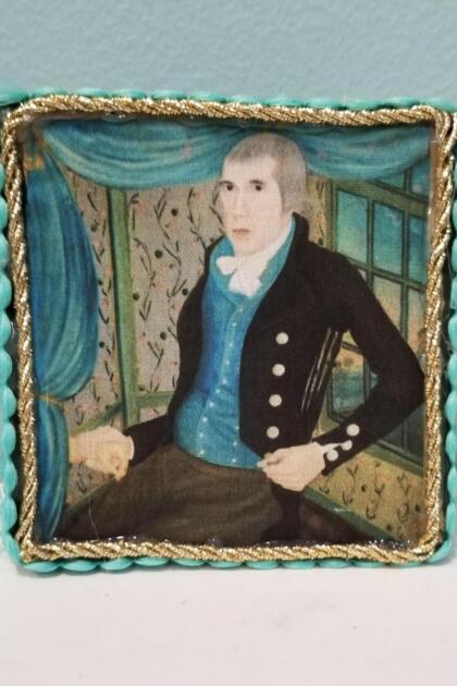 Folk Art Portrait of Dr. Philamon Tracy Decorative Box