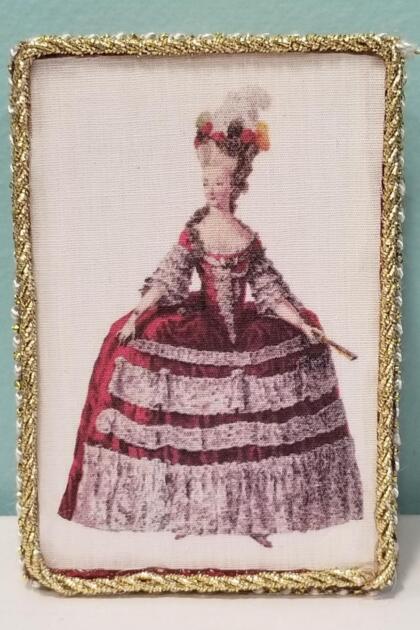 Portrait of Woman with Orange and Green Velvet Dress Decorative Box (Copy)