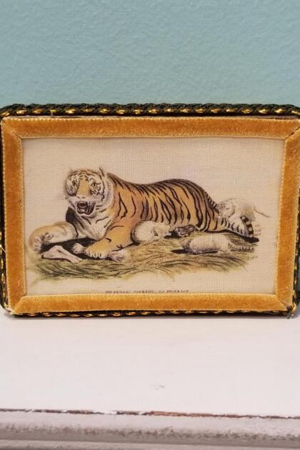 Vintage Tiger Decorative Box
