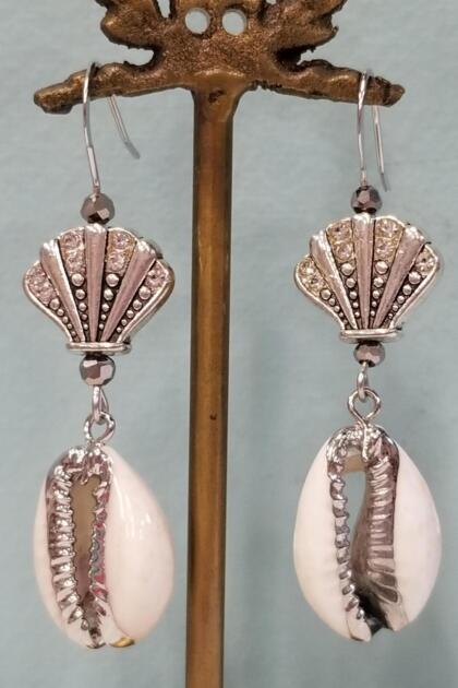 Coffee Bean Shell Earrings