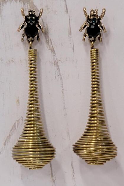 Charlotte's Web Funnel Spider Earrings