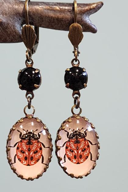 LadyBug Earrings